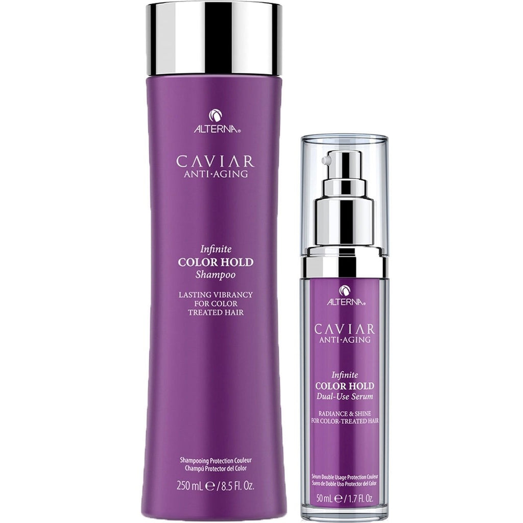Caviar Anti-Aging: Infinite COLOR HOLD Shampoo & Serum Duo - reconnectbypb.com Hair Care Kits ALTERNA Professional