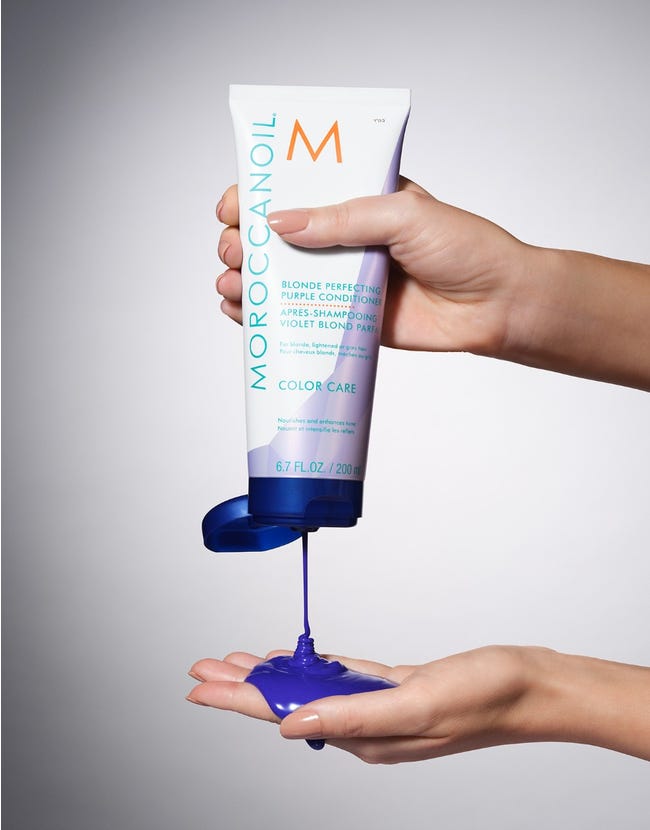 Color Care: Blonde Perfecting Purple Conditioner - reconnectbypb.com Conditioners MOROCCANOIL
