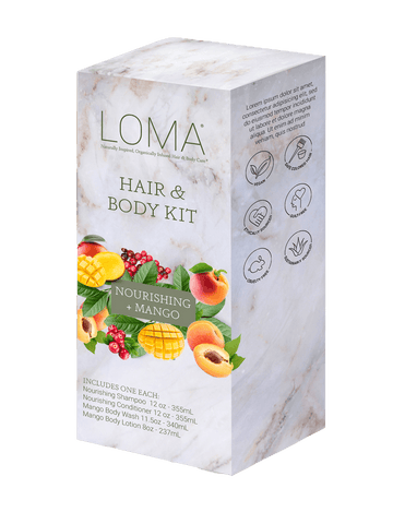 Hair & Body Holiday Kit - Nourishing + Mango - reconnectbypb.com Hair Care Kits LOMA