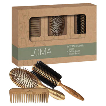 LOMA Tools Trio - Bamboo Brushes & Combs Set - reconnectbypb.com LOMA