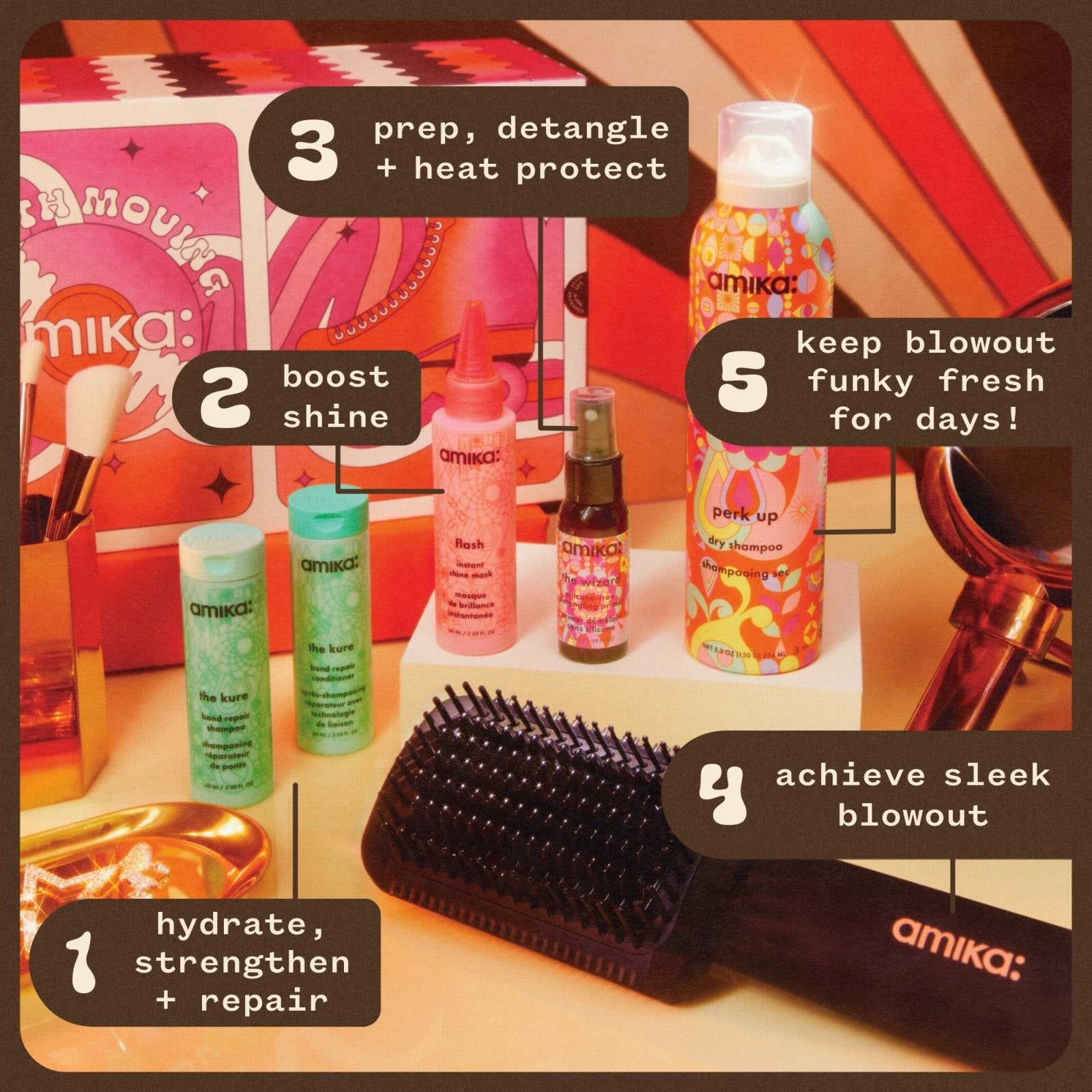 smooth talker set - reconnectbypb.com Hair Care Kits amika: